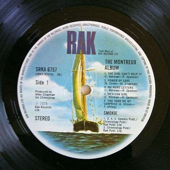 Smokie Vinyl The Montreux 1978 Original Record Gatefold UK Import 12'' Player LP - Picture 11 of 16